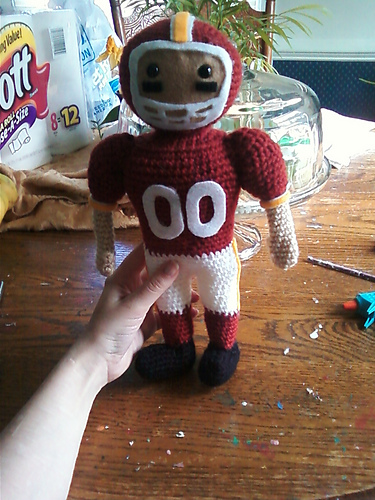 Fotballspiller Amigurumi - MelissaHarsh