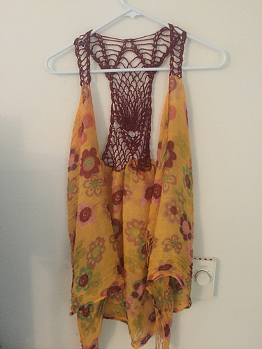 Pineapple Racer Back Scarf Vest photo 6