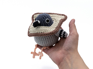 Pigeon pattern available separately as a free pattern