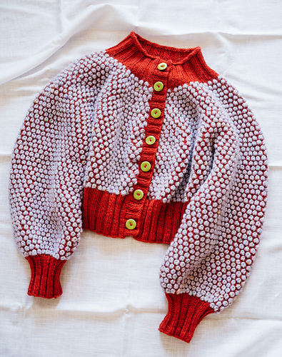 Ravelry: Popcorn Cardi pattern by Midori Hirose