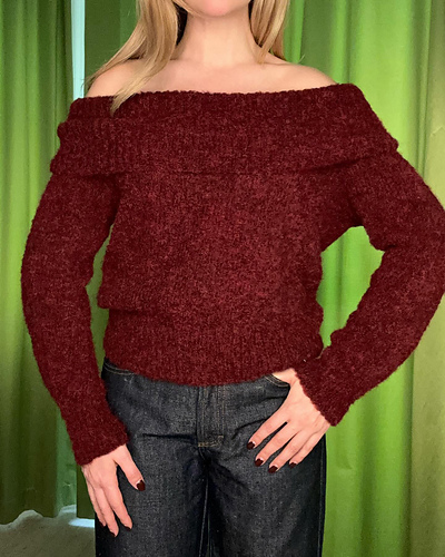 Skulderfri Genser - Spektakelstrik - Mie Firring