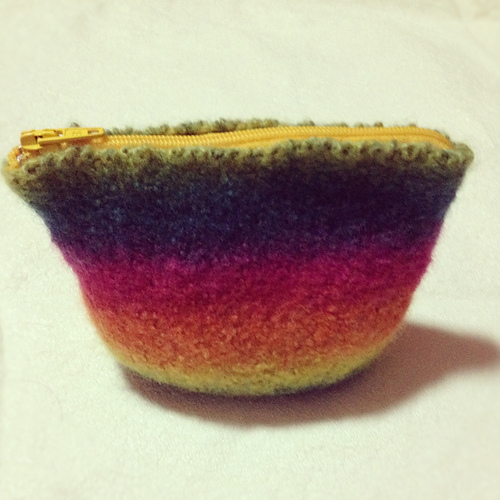 Felted Coin or Notions Purse photo 3