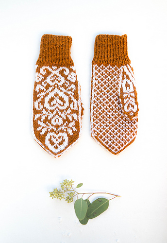 Pepperhjertevotter / Ginger heart mittens - Marianne J. Bjerkman
