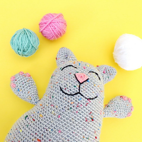 Amigurumi Sløv Katt Plysj - Millionbells