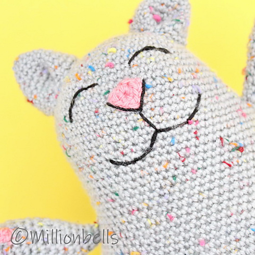 Amigurumi Sløv Katt Plysj - Millionbells