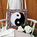 Yin Yang Pillow Cushion Cover Boho Hippie Style pattern 