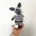 Zizi a MiMundo zebra pattern