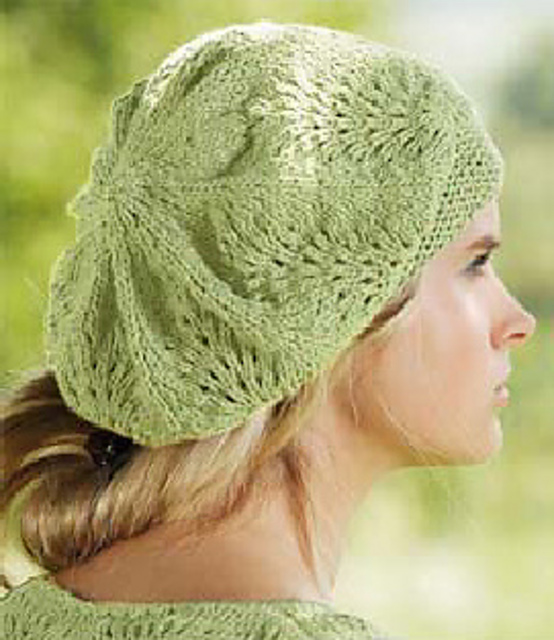 Ravelry Wavy Lace Beret pattern by Coats Design Team