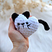 Plush Cat Heart Keychain pattern