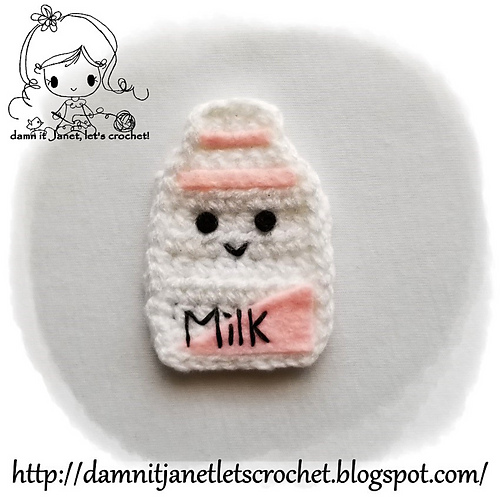 Milk Carton & Cookie Applique photo 3