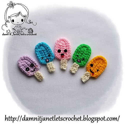 Ice Cream Popsicle Applique photo 1