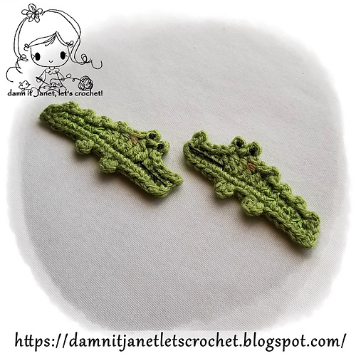 Krokodille Applique - Janet Carrillo