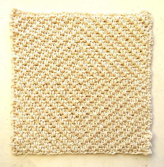 Ravelry Mmatilda's Dishcloth in crochet twill stitch