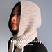 COMFY WEEKEND Hooded Scarf  pattern 