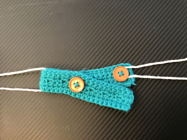 Ravelry Adjustable Buttonhole Ear Savers For Masks Pattern By