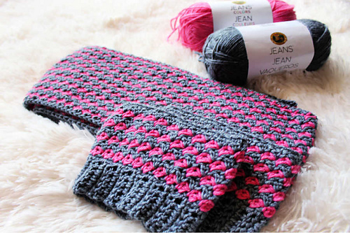 Simply Textured Infinity Scarf and Boot Cuffs photo 2