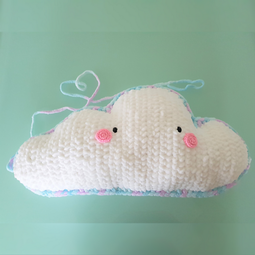 Ravelry Crochet Cloud Pillow pattern by MomsterMakes