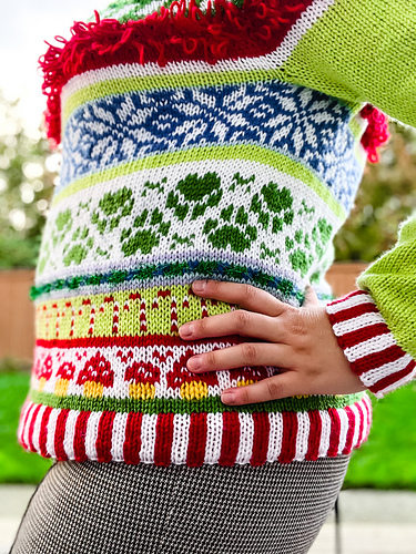 Snøfnugg-glede Genser (Stygge julestrikk) - byMonica1985