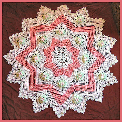 Ravelry: Dogwood Blossom 8 to 16 Point Round Ripple pattern by Monica ...