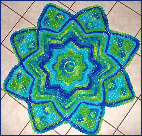 Ravelry: Lilly Pond Eight Point Round Ripple Afghan pattern by Monica ...