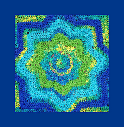 Ravelry: Lilly Pond Eight Point Round Ripple Afghan pattern by Monica ...