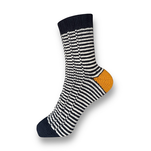 Socken mit Hebemaschen & Shadow-Wrap Ferse