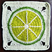 12" Citrus Granny Square pattern