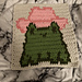 Cowboy Frog Tapestry pattern 