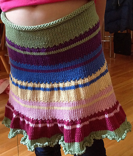 Ravelry: Rainbow Twirly Skirt pattern by Hayley Foord