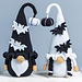 Gnomes Couple with Bats pattern 