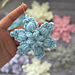 Snowkissed Star Christmas Ornament pattern 