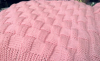 REALISTIC Basket Weave Baby Blanket pattern by Muze Studio Ravelry