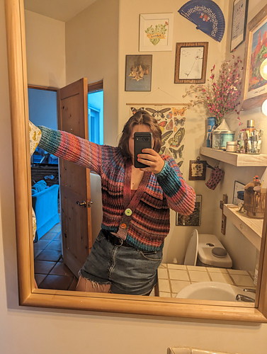 Fluffy Ass Brioche Cardigan Monochrome - byMworden33