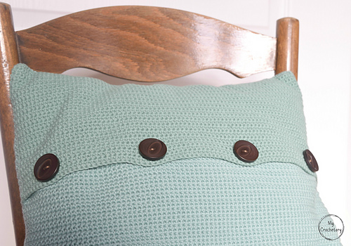 Cable Diamond Pillow photo 7