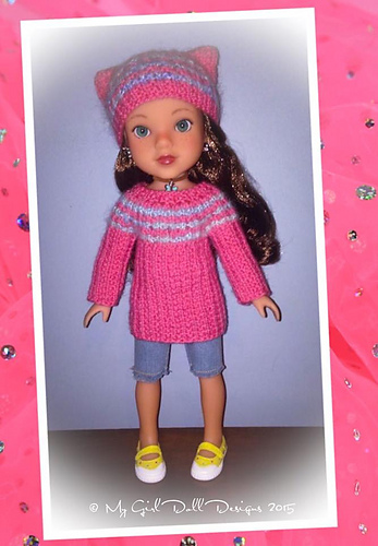 "Gabbie" sweater & hat set for H4H Dolls photo 3