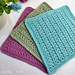 Textured Star Stitch Dishcloth pattern 