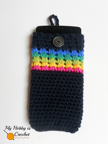 Midnight Rainbow Phone Cover with detachable strap photo 3