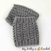 Chic Aran Boot Cuffs pattern 