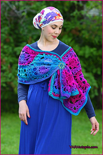 Jewel-Tone Lotus Wrap photo 1