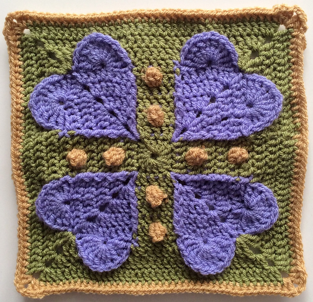 Ravelry Never Ending Love 12" Square pattern by Aurora Suominen