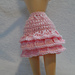 Pink Ruffle Skirt and Top for Barbie pattern 