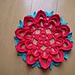 P.18 Deep crimson rose doily pattern 