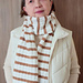 Embossed Rib Scarf pattern 