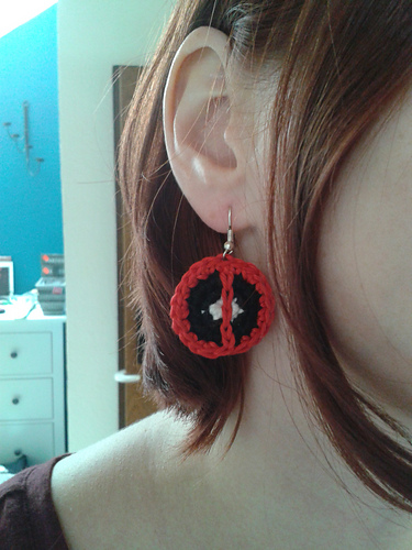 Deadpool Earrings / Applique photo 1