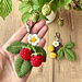 Wild Raspberry Keychain pattern 