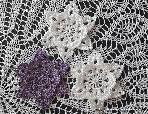 Irsk hekleblomst 3D - Natalia Kulik