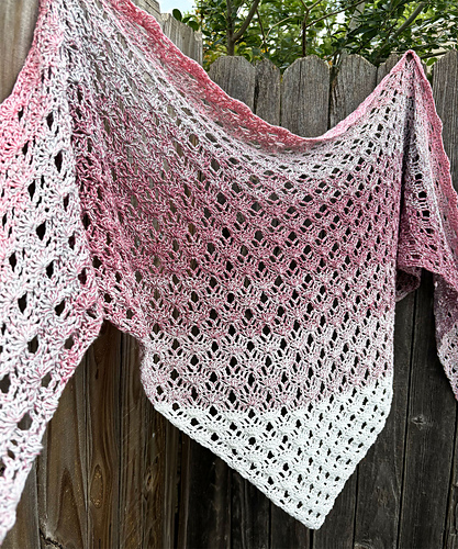 Cherry Cream Shawl
