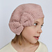 French Hat Beret with bow pattern 