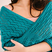 Teal Treasure Stitch Sampler Shawl pattern 