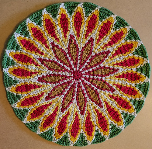 Ravelry: Tapestry Dahlia Mandala pattern by Caroline Baker